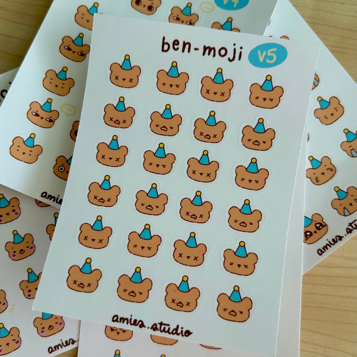 Benmoji Tired Emotes (V5) Journaling Stickers