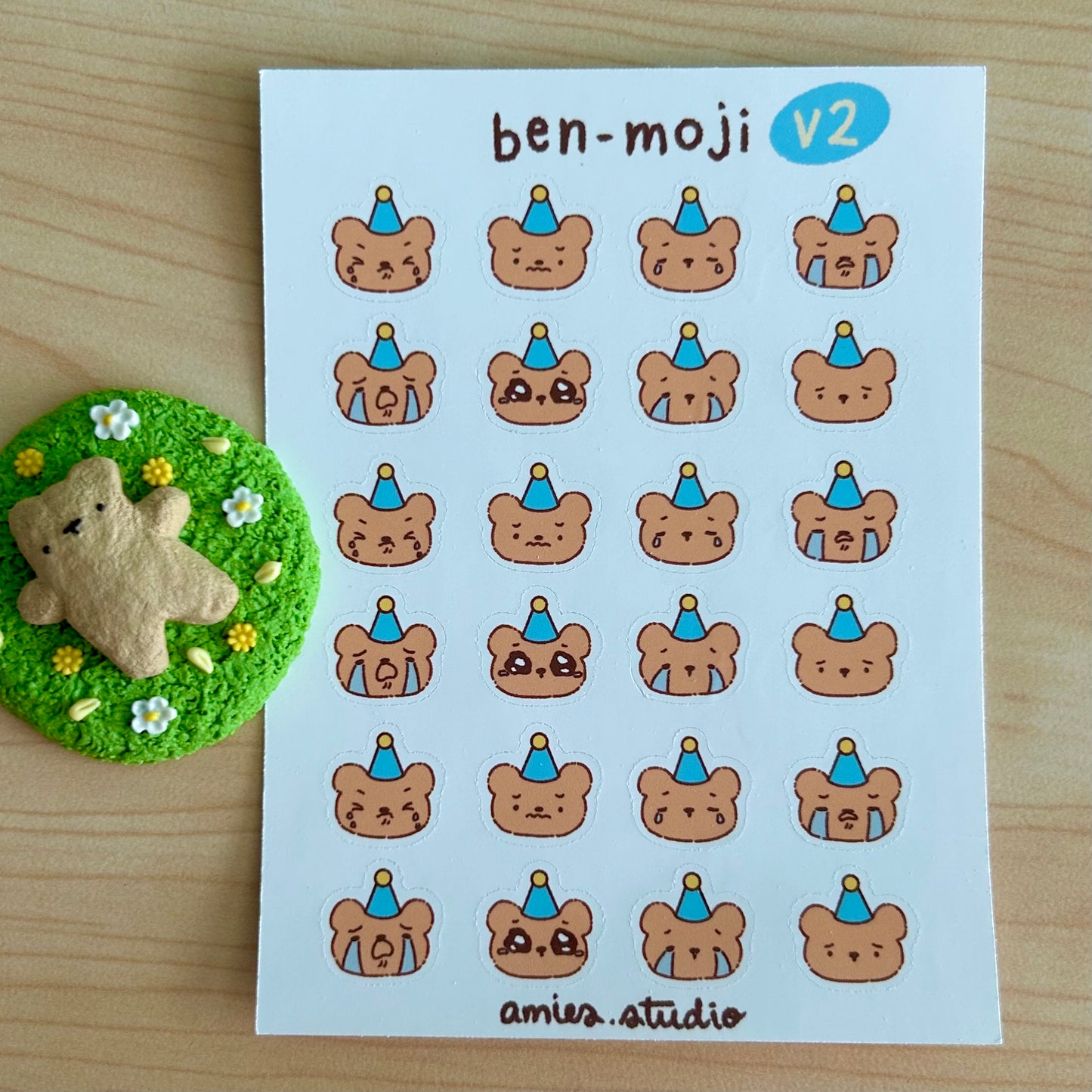 Benmoji Sad Emotes (V2) Journaling Stickers