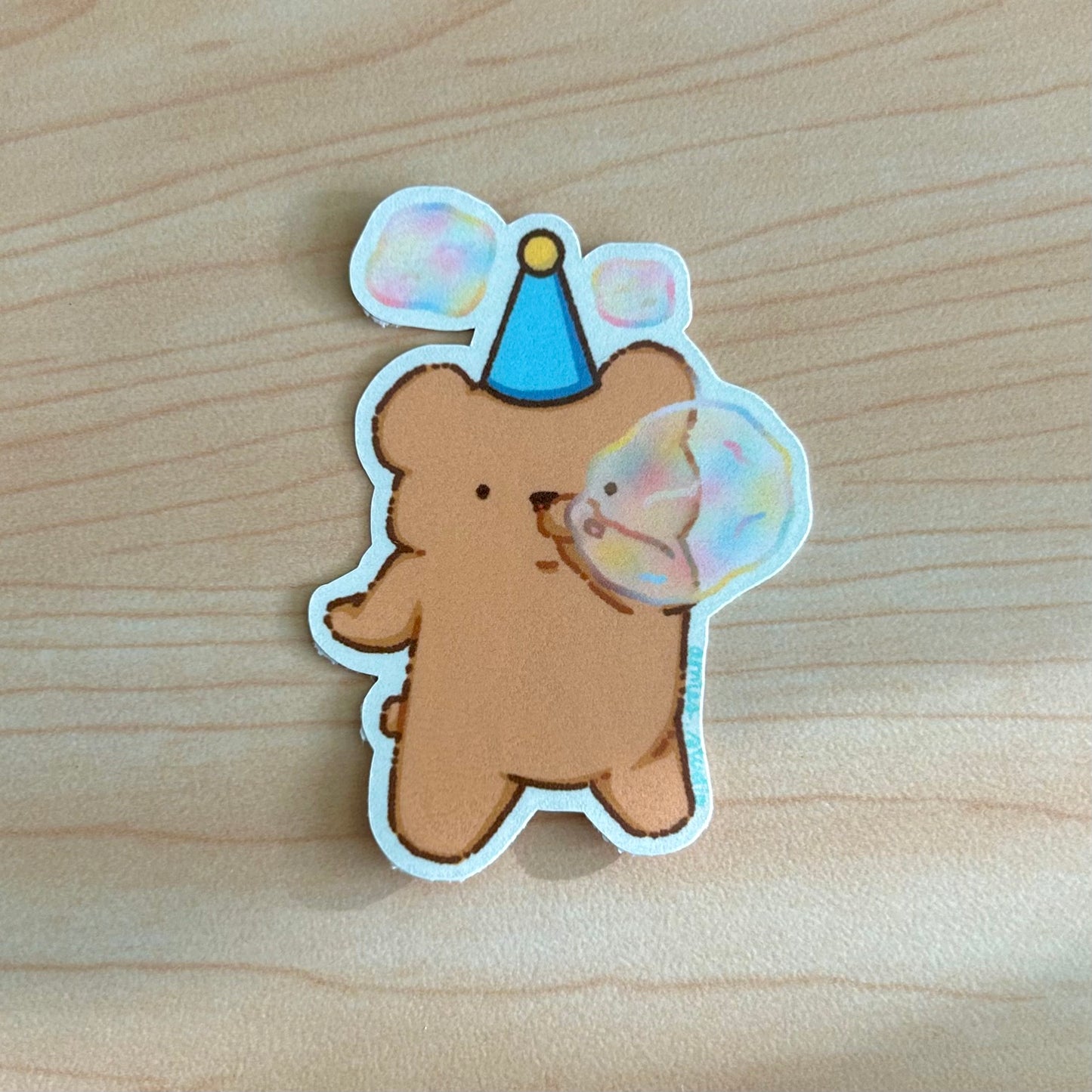 Benji Blowing Bubbles Vinyl Sticker