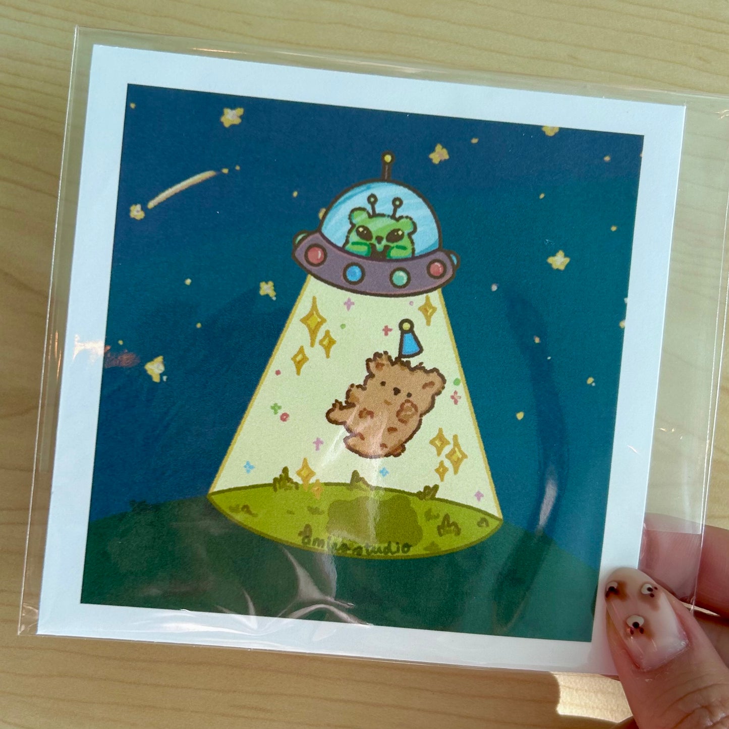 Benji Abducted by Alien Mini Print