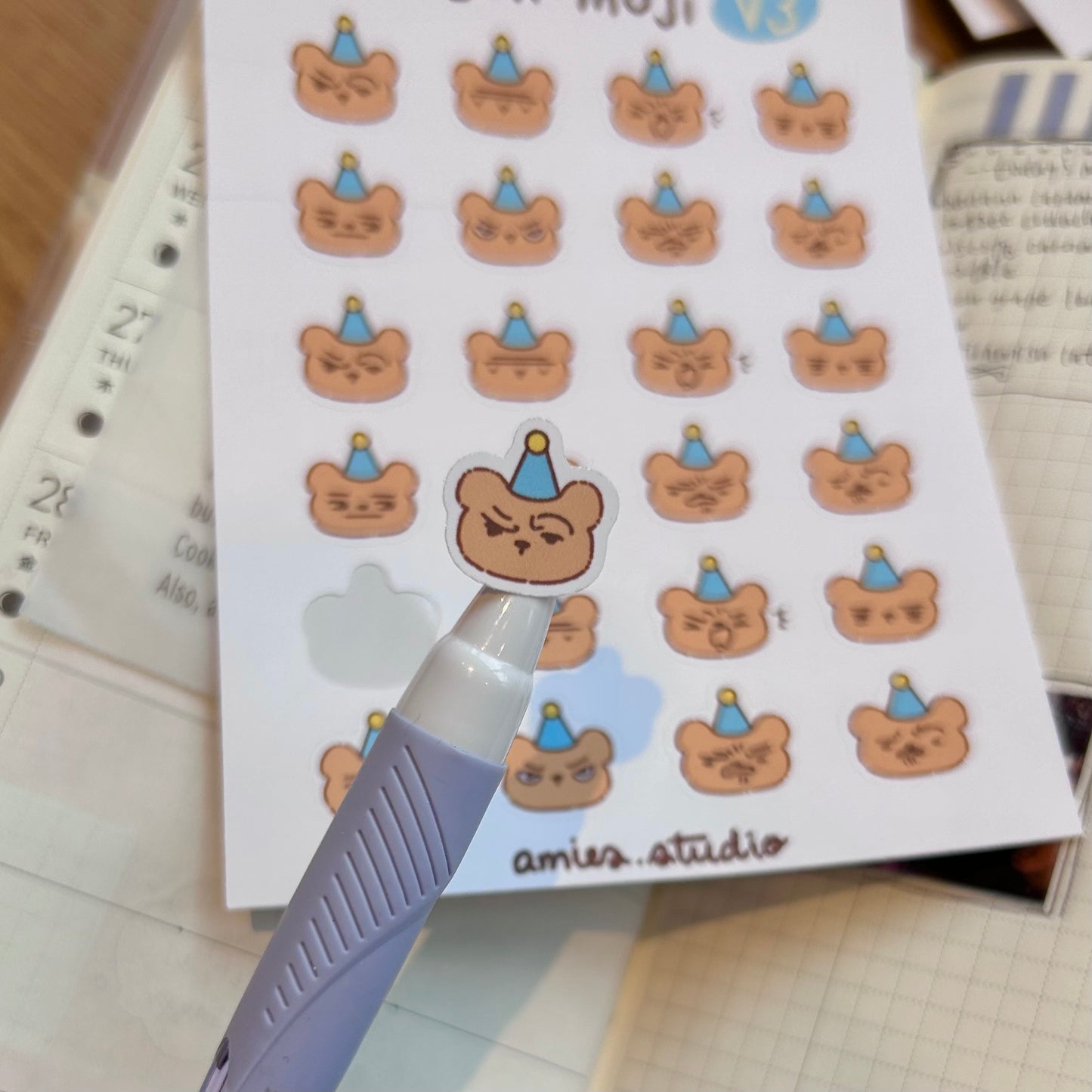 Benmoji Disgusted Emotes (V3) Journaling Stickers