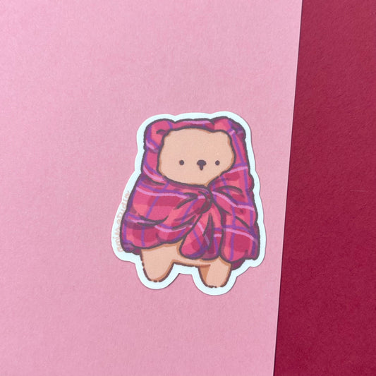 Benji in Blanket Sticker