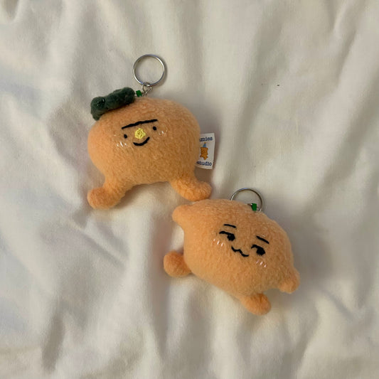 Orange Plush Keychains