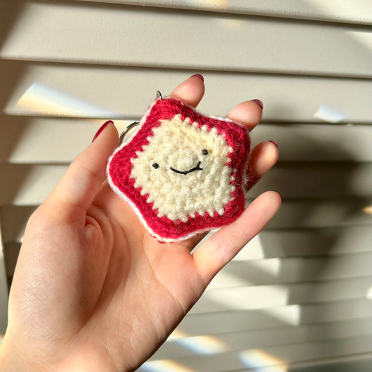 Crochet Star Friend Keychain