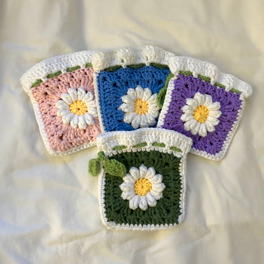 Crochet Granny Square Pouches