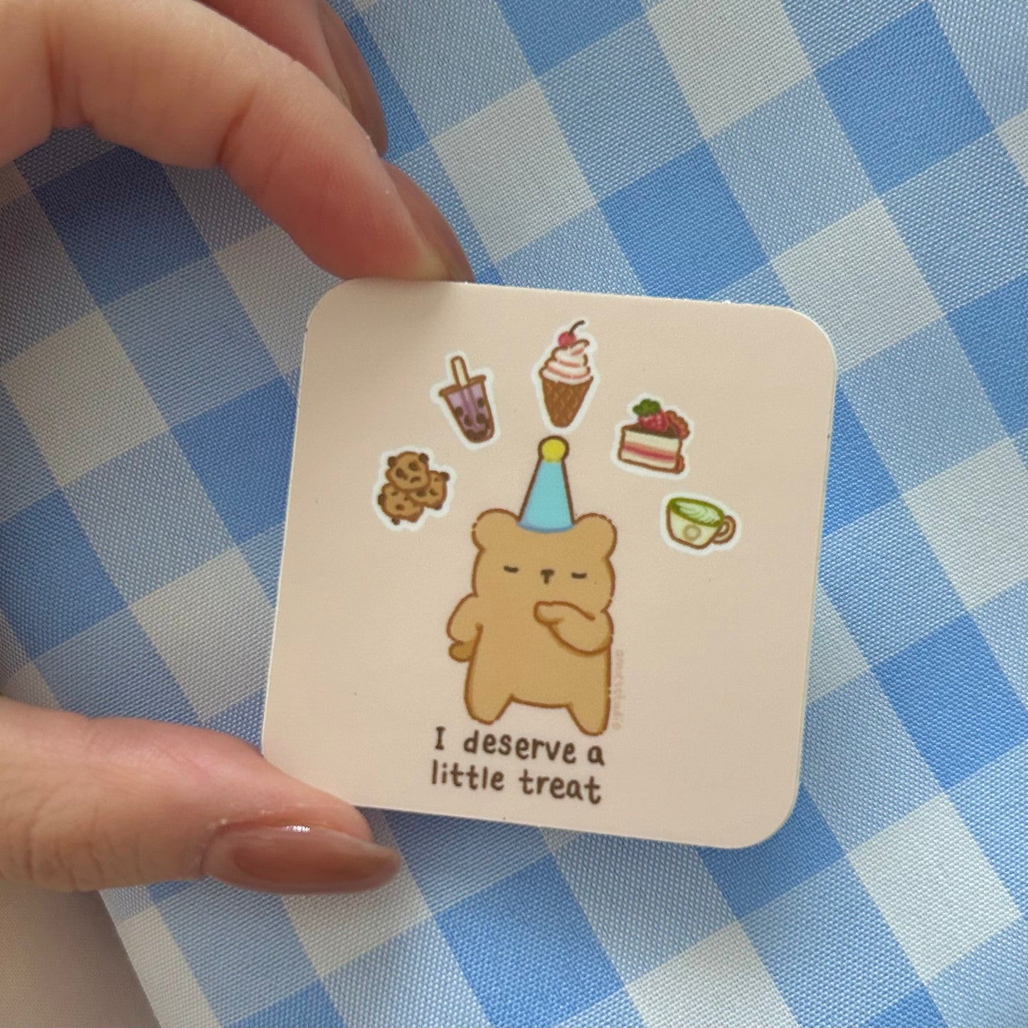 I Deserve A Treat Vinyl Sticker